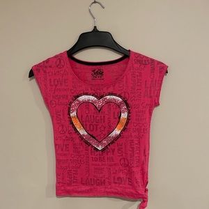 Girls Justice T-Shirt with tie on the side